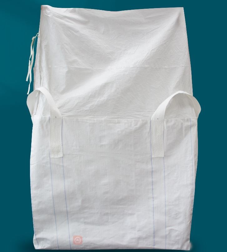 PP White Ton Bag 1 Ton Thickened Four-lift Large Opening Container Bag Space Bag Bridge Prepressed Sludge Bag Ton Bag